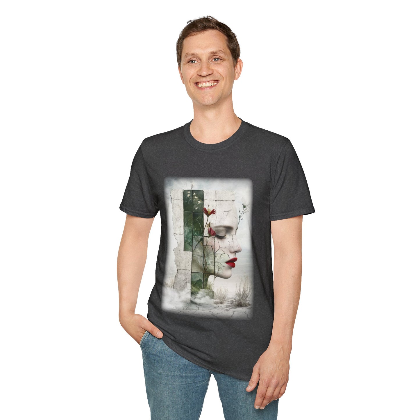 Surreal Shattered Dreams Design 1 Unisex Softstyle T-Shirt