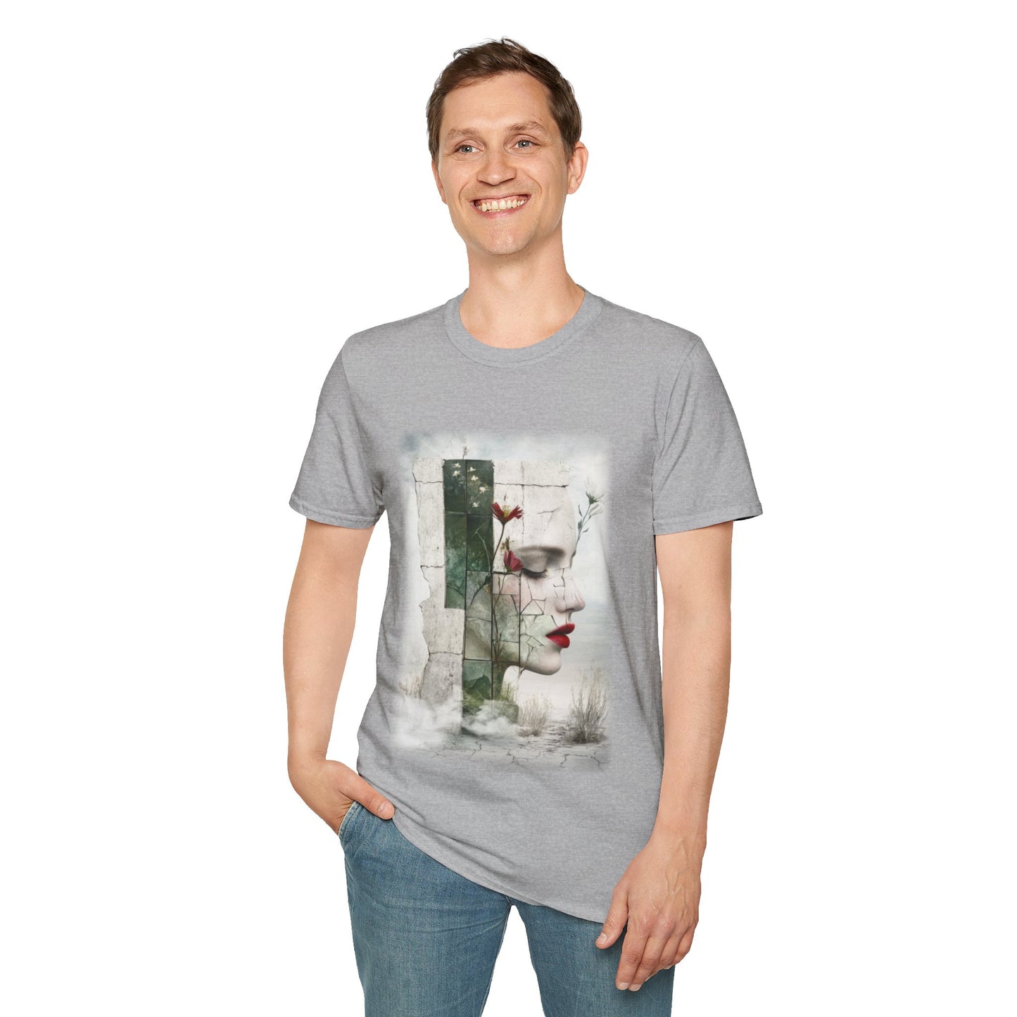Surreal Shattered Dreams Design 1 Unisex Softstyle T-Shirt