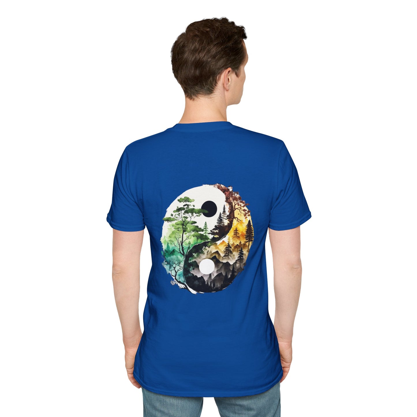 Yin Yang Design 1 Unisex Softstyle T-Shirt