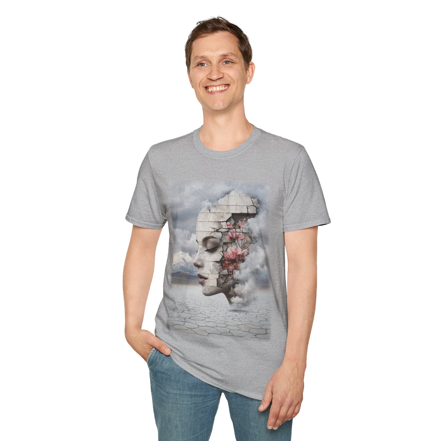 Surreal Shattered Dreams Design 4 Unisex Softstyle T-Shirt