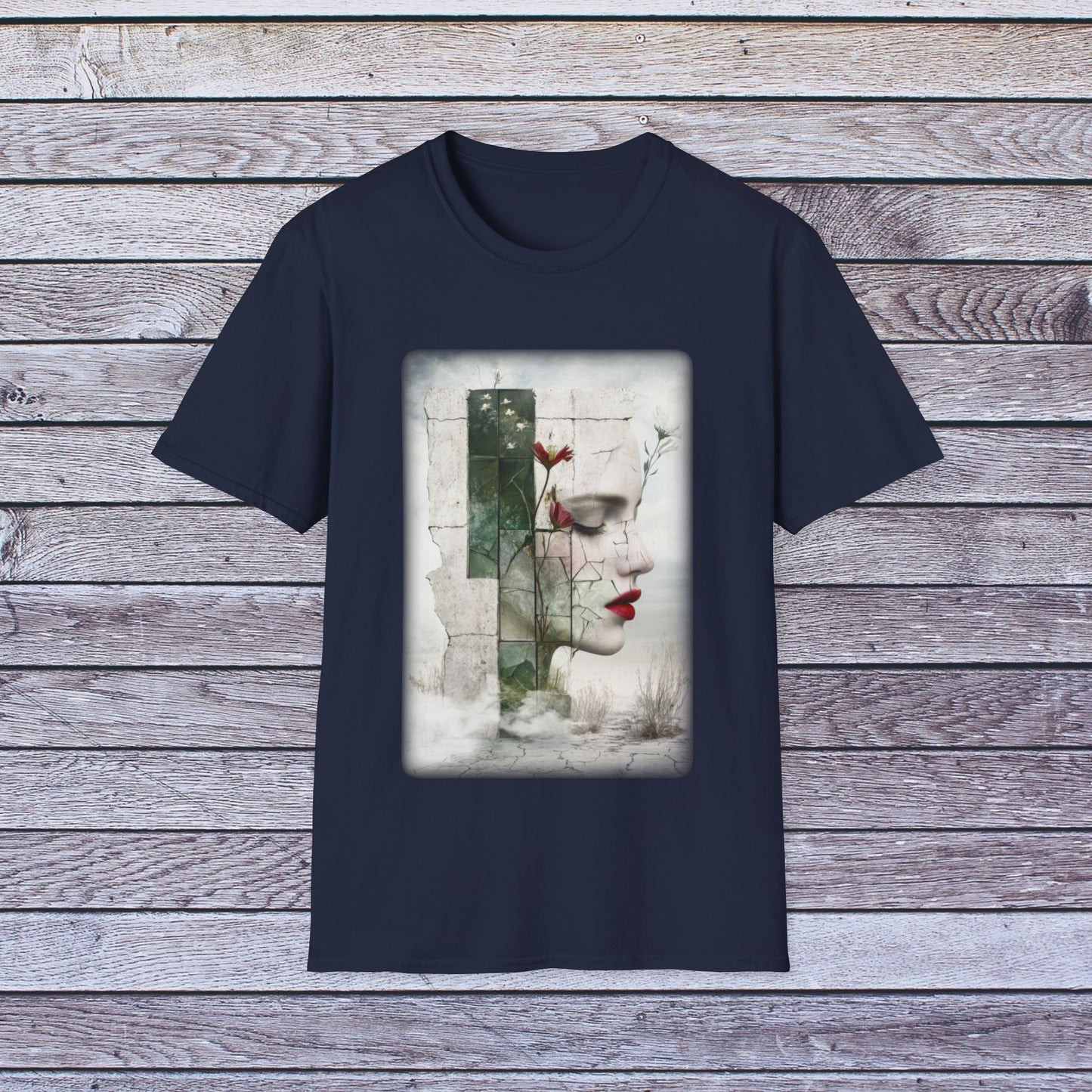 Surreal Shattered Dreams Design 1 Unisex Softstyle T-Shirt