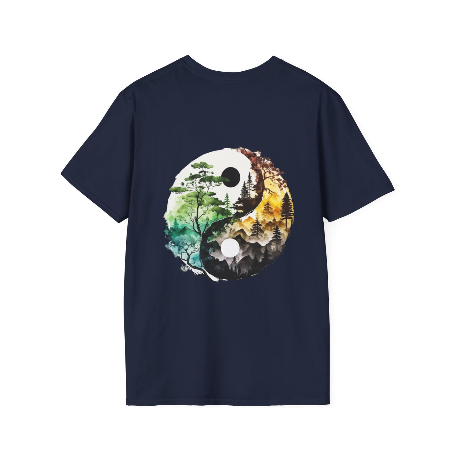 Yin Yang Design 1 Unisex Softstyle T-Shirt