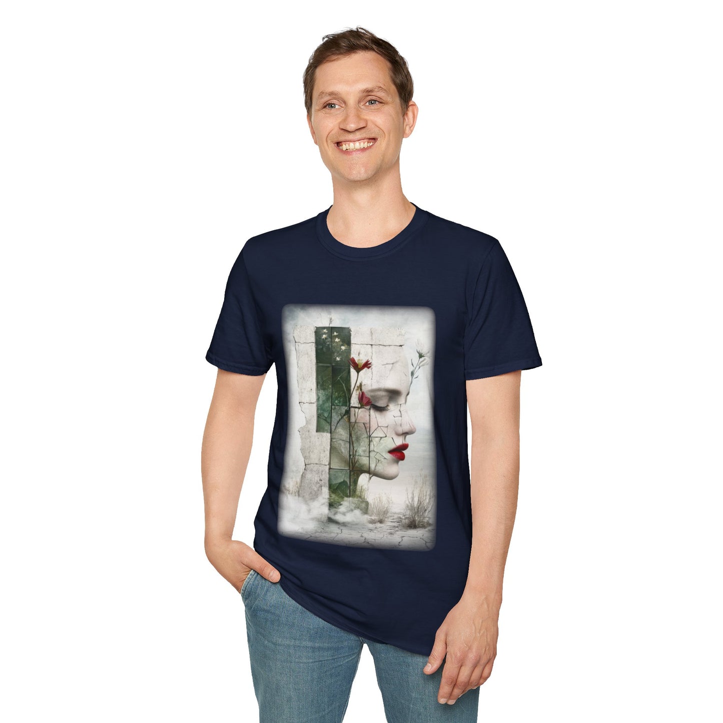 Surreal Shattered Dreams Design 1 Unisex Softstyle T-Shirt