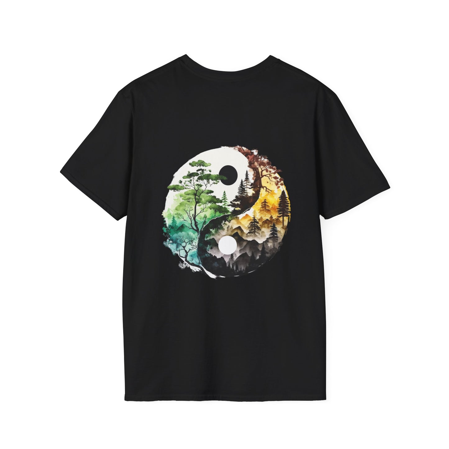 Yin Yang Design 1 Unisex Softstyle T-Shirt