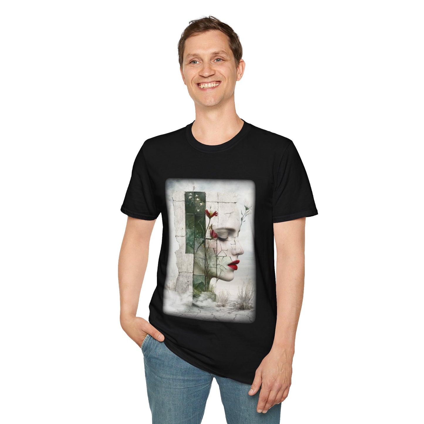 Surreal Shattered Dreams Design 1 Unisex Softstyle T-Shirt