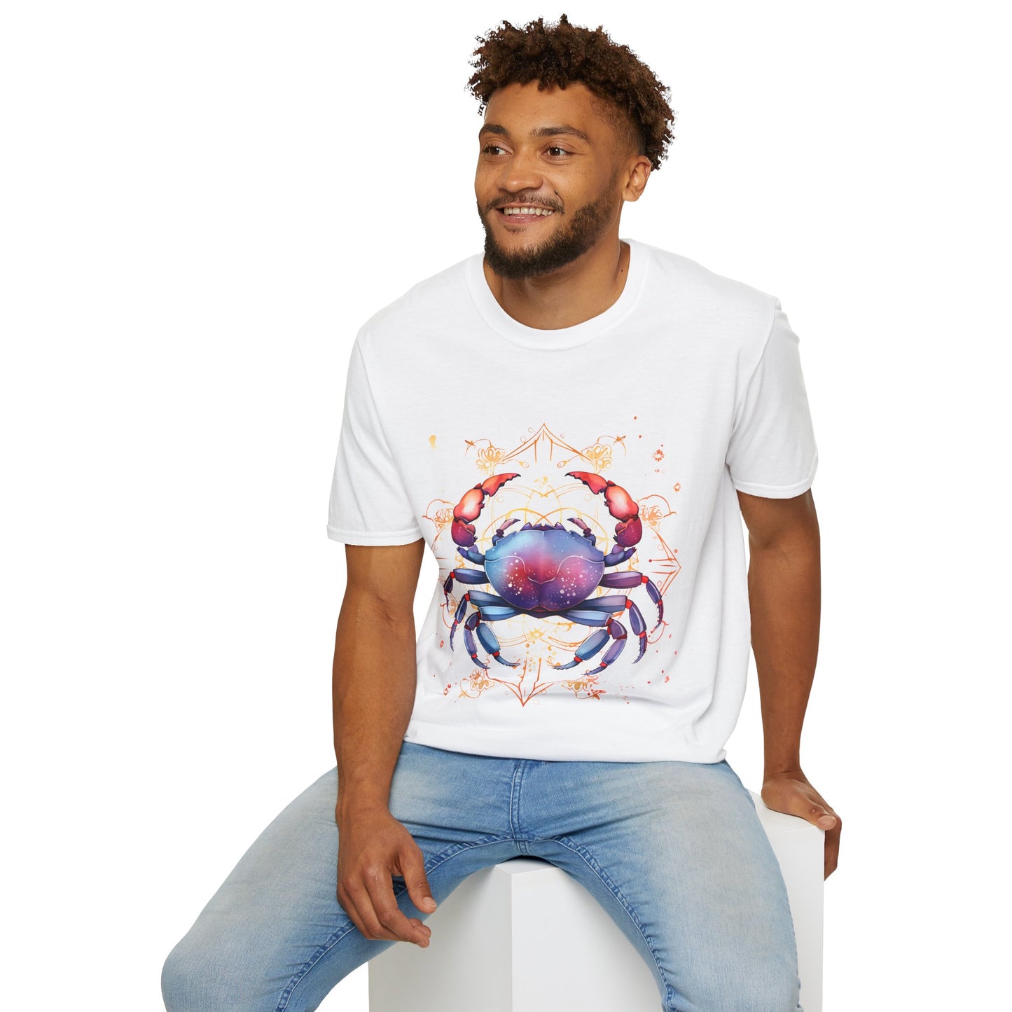 Cancer Zodiac Sign Unisex Softstyle T-Shirt