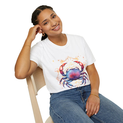 Cancer Zodiac Sign Unisex Softstyle T-Shirt