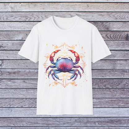 Cancer Zodiac Sign Unisex Softstyle T-Shirt