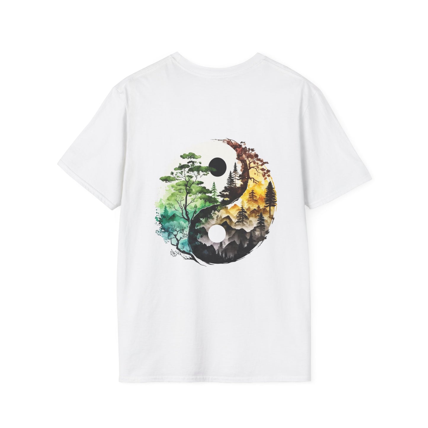 Yin Yang Design 1 Unisex Softstyle T-Shirt