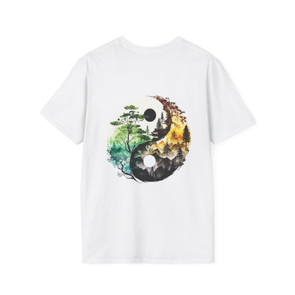 Yin Yang Design 1 Unisex Softstyle T-Shirt