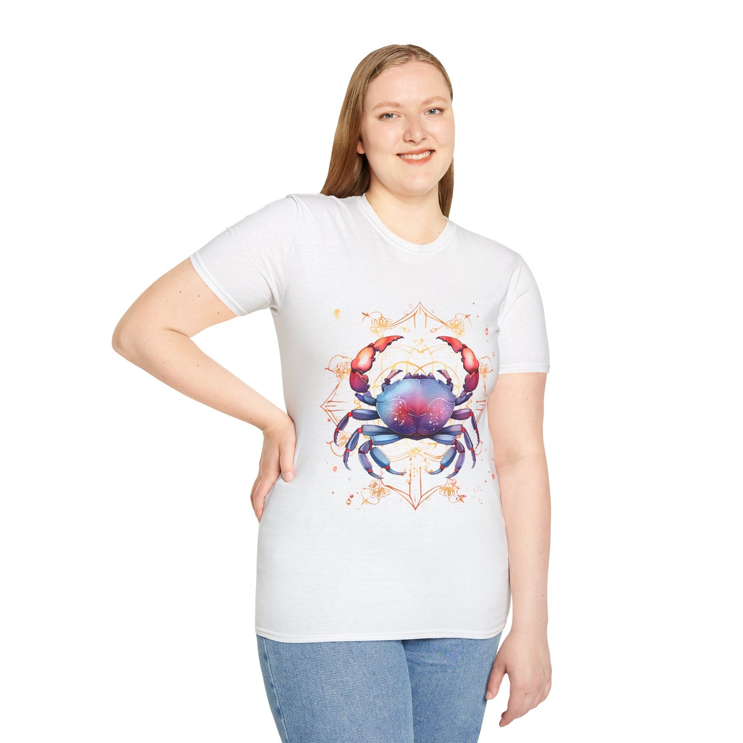 Cancer Zodiac Sign Unisex Softstyle T-Shirt