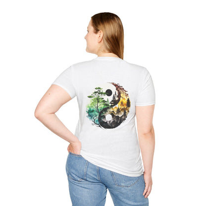 Yin Yang Design 1 Unisex Softstyle T-Shirt