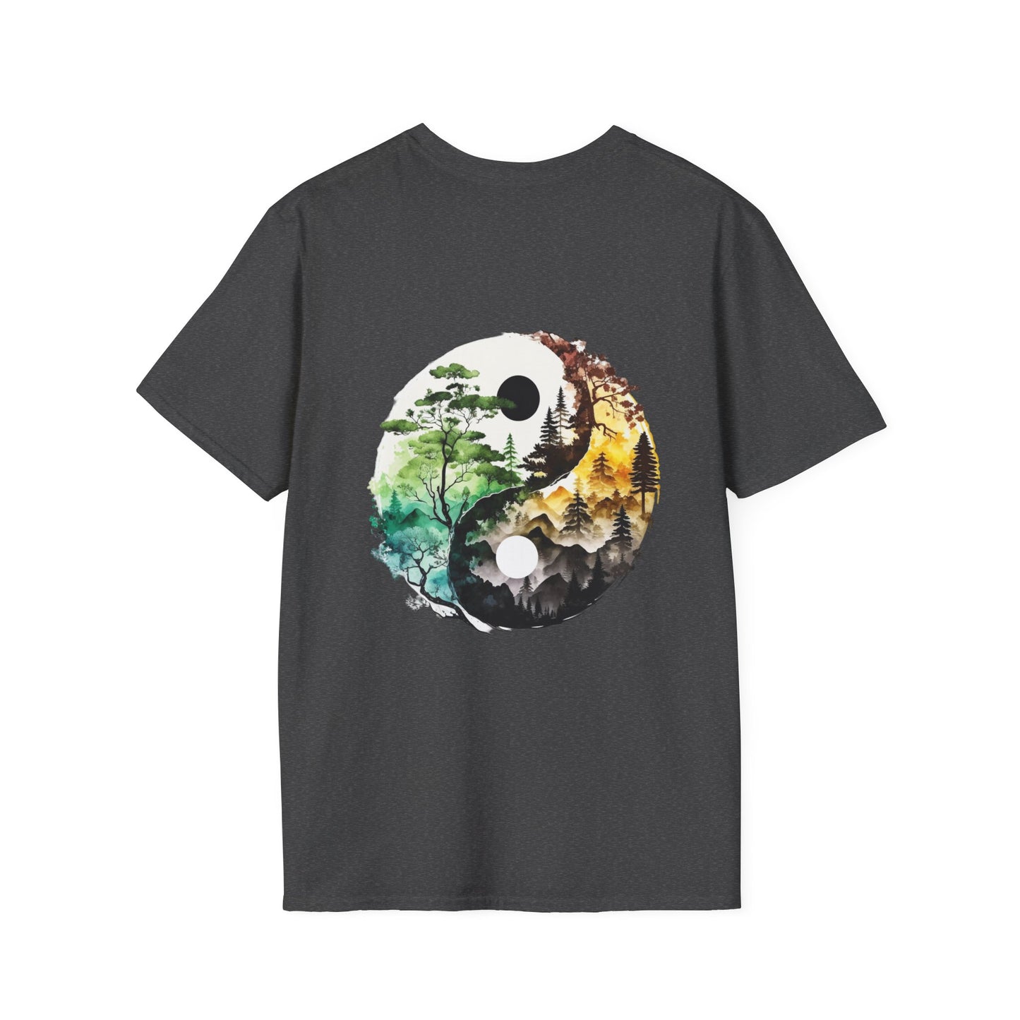 Yin Yang Design 1 Unisex Softstyle T-Shirt