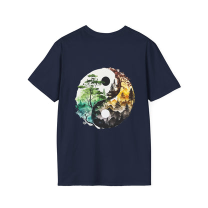 Yin Yang Design 1 Unisex Softstyle T-Shirt