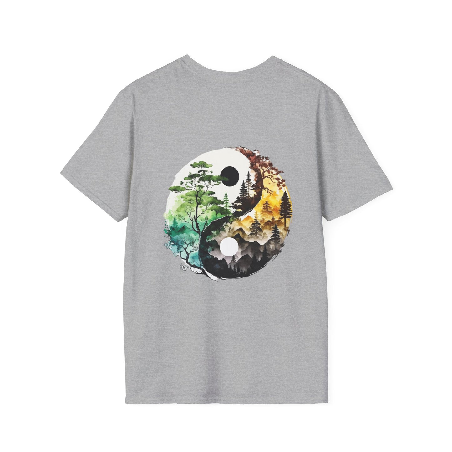 Yin Yang Design 1 Unisex Softstyle T-Shirt