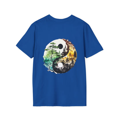 Yin Yang Design 1 Unisex Softstyle T-Shirt