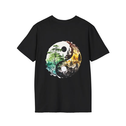 Yin Yang Design 1 Unisex Softstyle T-Shirt